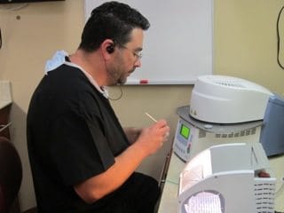 dr hauser making a cerec crown